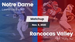 Matchup: Notre Dame High vs. Rancocas Valley  2020