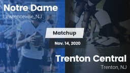 Matchup: Notre Dame High vs. Trenton Central  2020