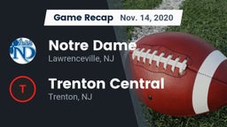 Recap: Notre Dame  vs. Trenton Central  2020