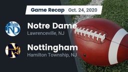 Recap: Notre Dame  vs. Nottingham  2020