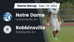 Recap: Notre Dame  vs. Robbinsville  2022