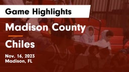 Madison County  vs Chiles  Game Highlights - Nov. 16, 2023