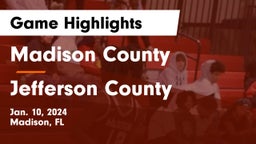 Madison County  vs Jefferson County Game Highlights - Jan. 10, 2024