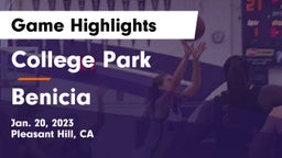 College Park  vs Benicia  Game Highlights - Jan. 20, 2023