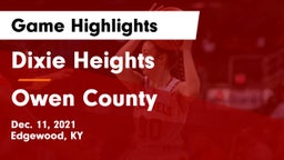 Dixie Heights  vs Owen County  Game Highlights - Dec. 11, 2021