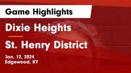 Dixie Heights  vs St. Henry District  Game Highlights - Jan. 12, 2024