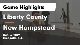 Liberty County  vs New Hampstead  Game Highlights - Dec. 3, 2019