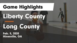 Liberty County  vs Long County  Game Highlights - Feb. 5, 2020