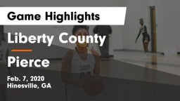 Liberty County  vs Pierce  Game Highlights - Feb. 7, 2020