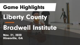 Liberty County  vs Bradwell Institute Game Highlights - Nov. 21, 2020