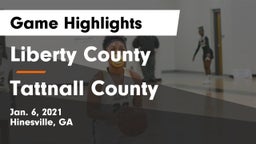 Liberty County  vs Tattnall County  Game Highlights - Jan. 6, 2021