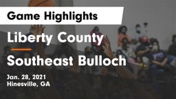 Liberty County  vs Southeast Bulloch  Game Highlights - Jan. 28, 2021