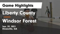 Liberty County  vs Windsor Forest  Game Highlights - Jan. 29, 2021