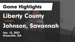 Liberty County  vs Johnson, Savannah Game Highlights - Jan. 13, 2023