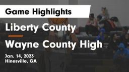 Liberty County  vs Wayne County High  Game Highlights - Jan. 14, 2023