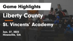 Liberty County  vs St. Vincents’ Academy  Game Highlights - Jan. 27, 2023