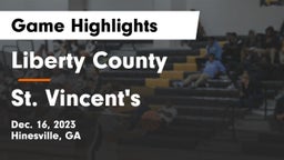 Liberty County  vs St. Vincent's  Game Highlights - Dec. 16, 2023