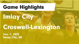 Imlay City  vs Croswell-Lexington  Game Highlights - Jan. 7, 2022