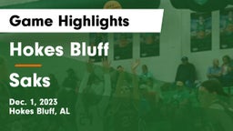Hokes Bluff  vs Saks Game Highlights - Dec. 1, 2023