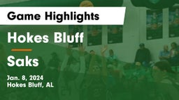 Hokes Bluff  vs Saks Game Highlights - Jan. 8, 2024