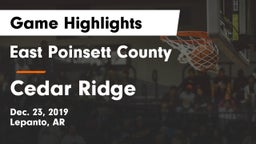 East Poinsett County  vs Cedar Ridge  Game Highlights - Dec. 23, 2019