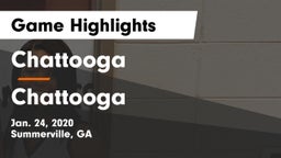Chattooga  vs Chattooga  Game Highlights - Jan. 24, 2020