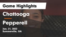 Chattooga  vs Pepperell  Game Highlights - Jan. 21, 2022