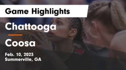 Chattooga  vs Coosa  Game Highlights - Feb. 10, 2023