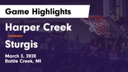 Harper Creek  vs Sturgis  Game Highlights - March 3, 2020