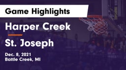 Harper Creek  vs St. Joseph  Game Highlights - Dec. 8, 2021