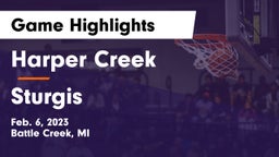 Harper Creek  vs Sturgis  Game Highlights - Feb. 6, 2023