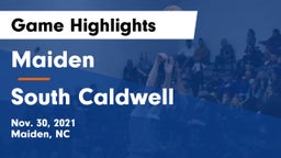 Maiden  vs South Caldwell  Game Highlights - Nov. 30, 2021
