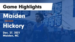 Maiden  vs Hickory  Game Highlights - Dec. 27, 2021