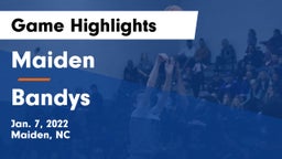Maiden  vs Bandys  Game Highlights - Jan. 7, 2022