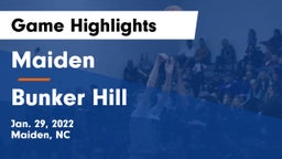Maiden  vs Bunker Hill  Game Highlights - Jan. 29, 2022