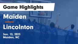 Maiden  vs Lincolnton  Game Highlights - Jan. 13, 2023