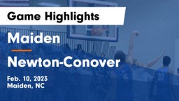 Maiden  vs Newton-Conover  Game Highlights - Feb. 10, 2023