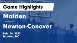 Maiden  vs Newton-Conover  Game Highlights - Feb. 16, 2023