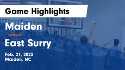 Maiden  vs East Surry  Game Highlights - Feb. 21, 2023