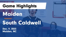 Maiden  vs South Caldwell  Game Highlights - Dec. 9, 2023