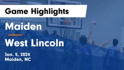 Maiden  vs West Lincoln  Game Highlights - Jan. 5, 2024