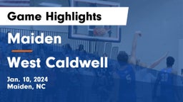 Maiden  vs West Caldwell  Game Highlights - Jan. 10, 2024