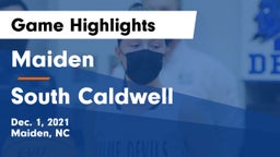 Maiden  vs South Caldwell  Game Highlights - Dec. 1, 2021
