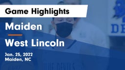 Maiden  vs West Lincoln  Game Highlights - Jan. 25, 2022