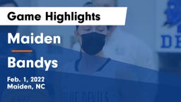 Maiden  vs Bandys  Game Highlights - Feb. 1, 2022