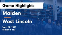 Maiden  vs West Lincoln  Game Highlights - Jan. 24, 2023