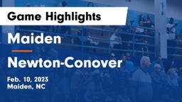 Maiden  vs Newton-Conover  Game Highlights - Feb. 10, 2023