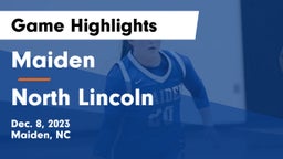 Maiden  vs North Lincoln  Game Highlights - Dec. 8, 2023