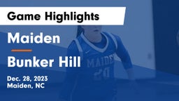 Maiden  vs Bunker Hill  Game Highlights - Dec. 28, 2023