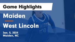 Maiden  vs West Lincoln  Game Highlights - Jan. 5, 2024